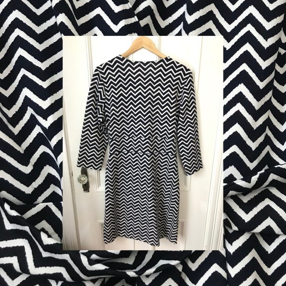 Talbots Chevron Dress - Picture 2 of 5